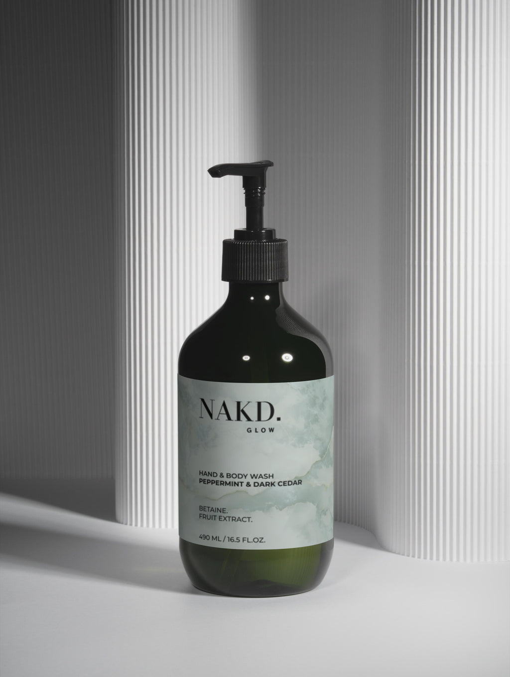 Hand & Body Wash, Peppermint & Dark Cedar