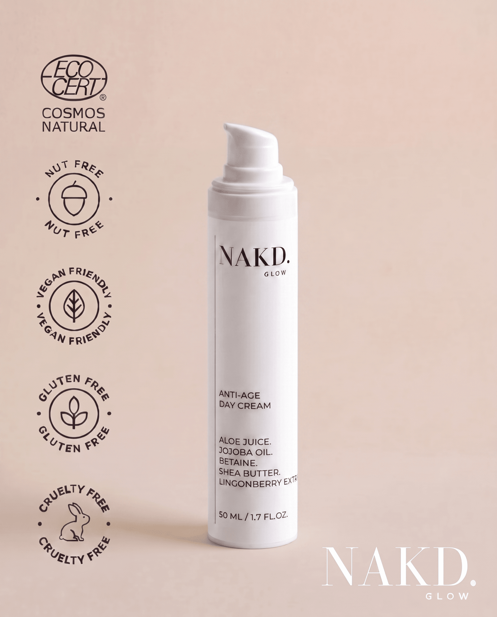 Anti-Age Day Cream - NAKD-Glow® by Vaulture