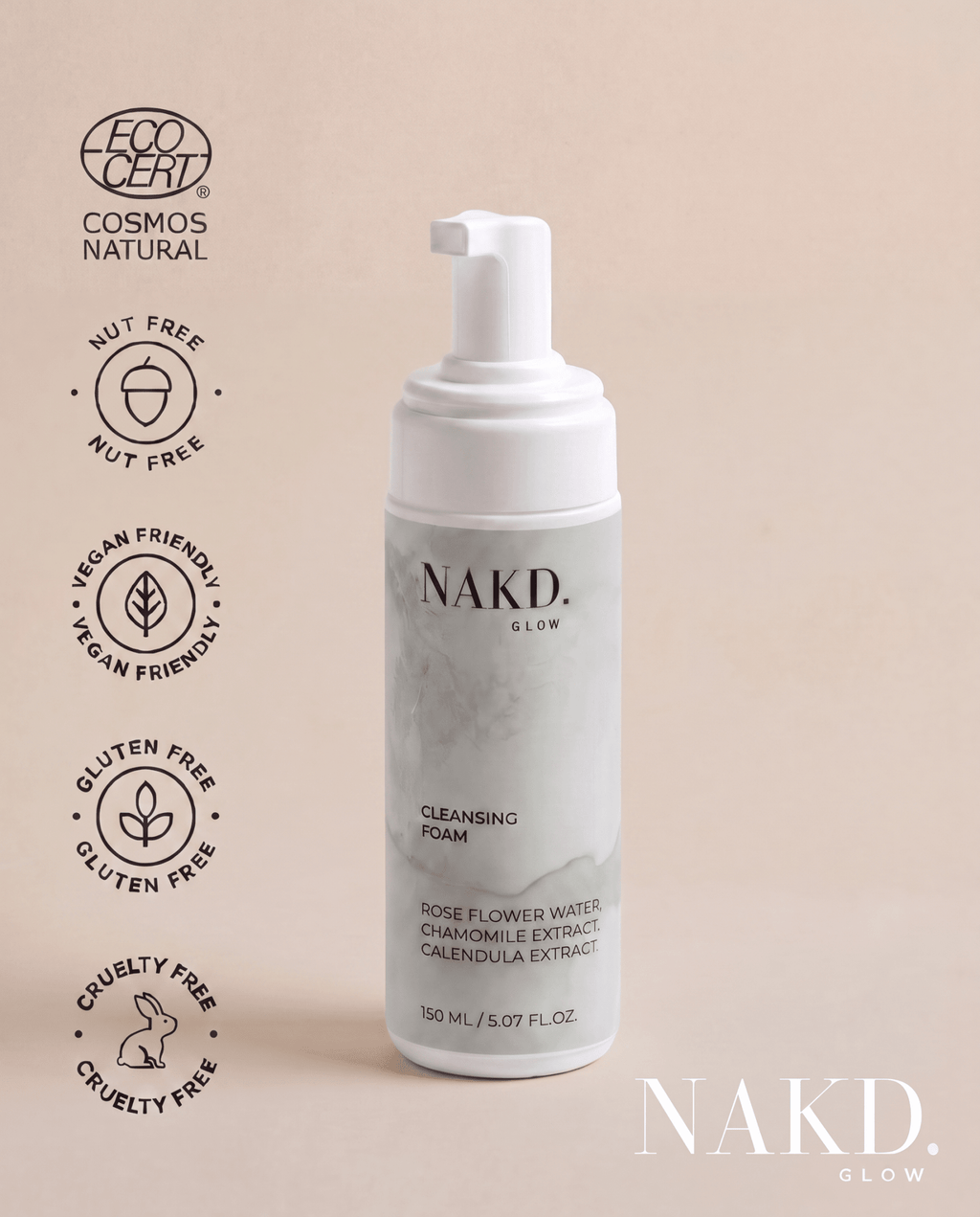 Cleansing Foam - NAKD-Glow® by Vaulture