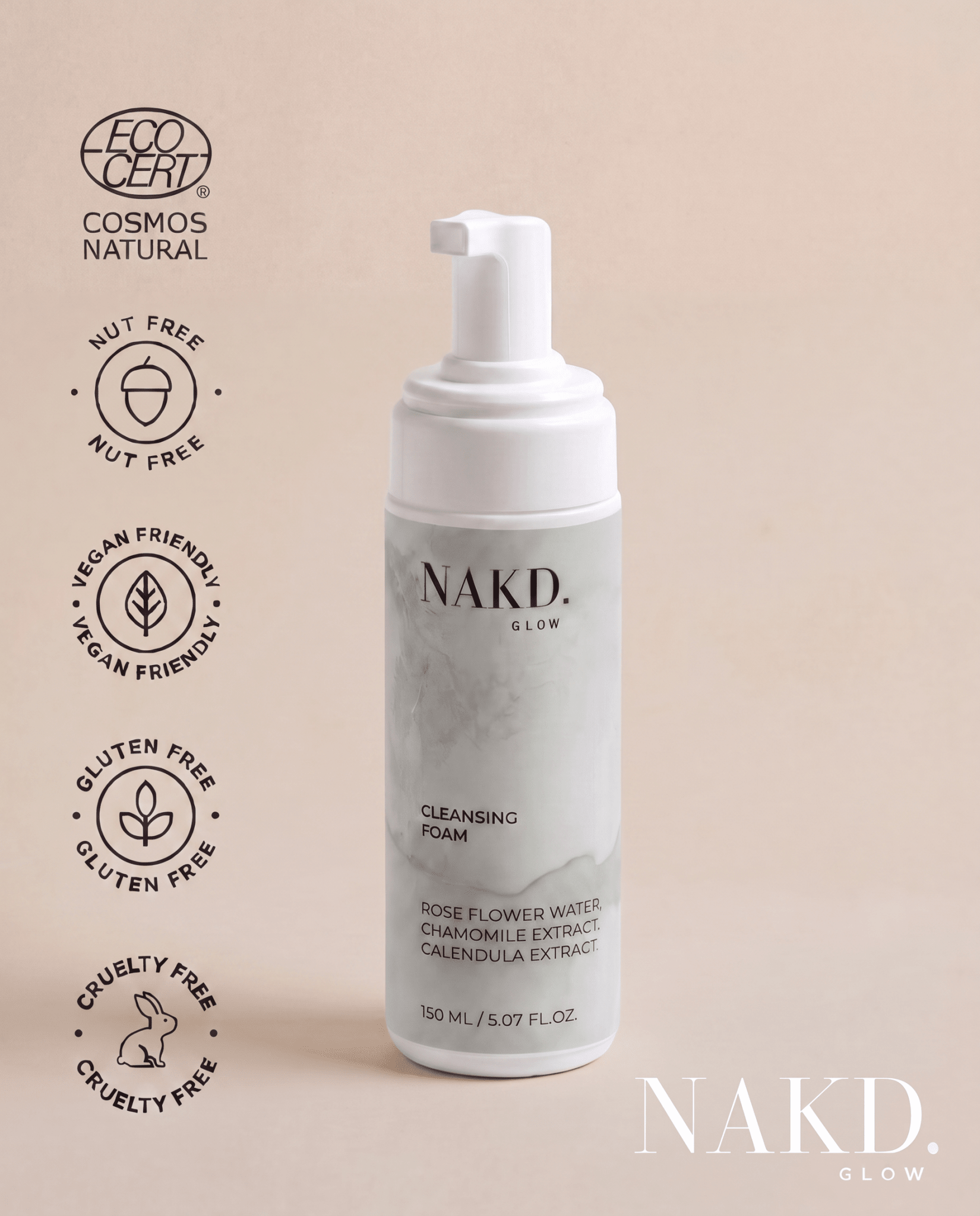 Cleansing Foam - NAKD-Glow® by Vaulture