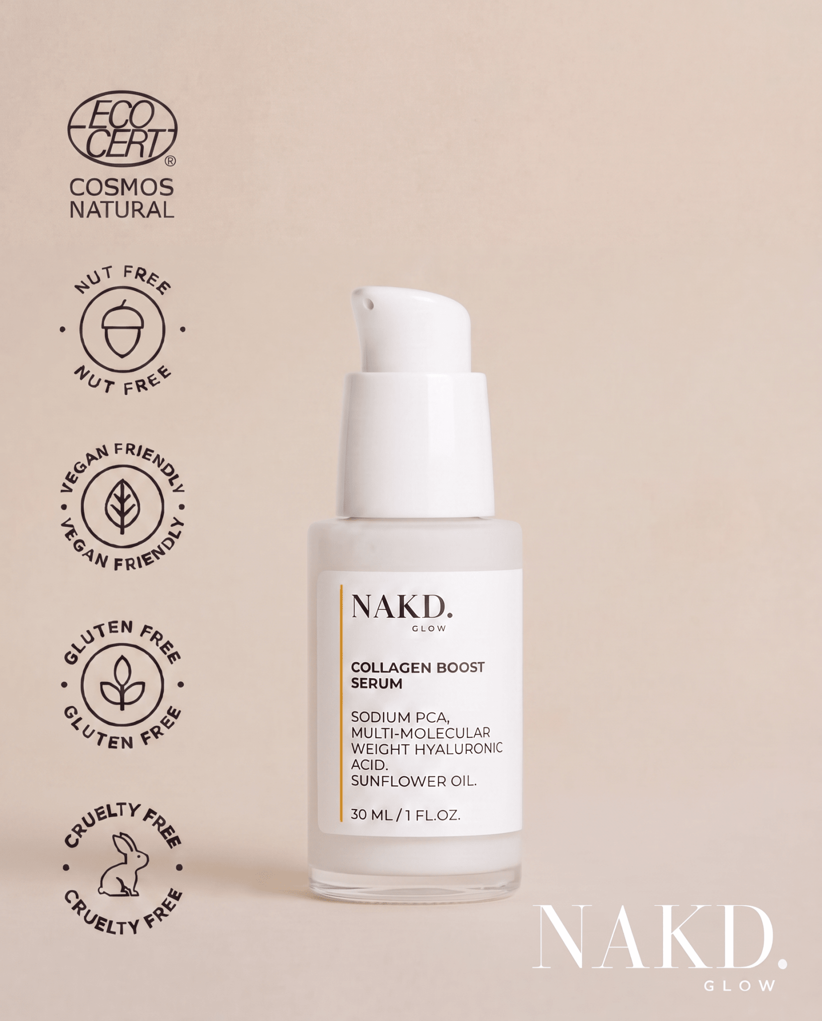 Collagen Boost Serum - NAKD-Glow® by Vaulture
