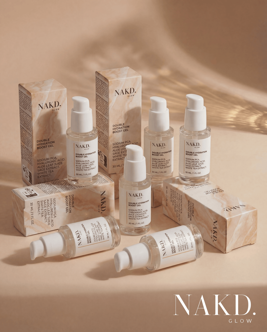 Double Hydration Boost Gel + HA - NAKD-Glow® by Vaulture