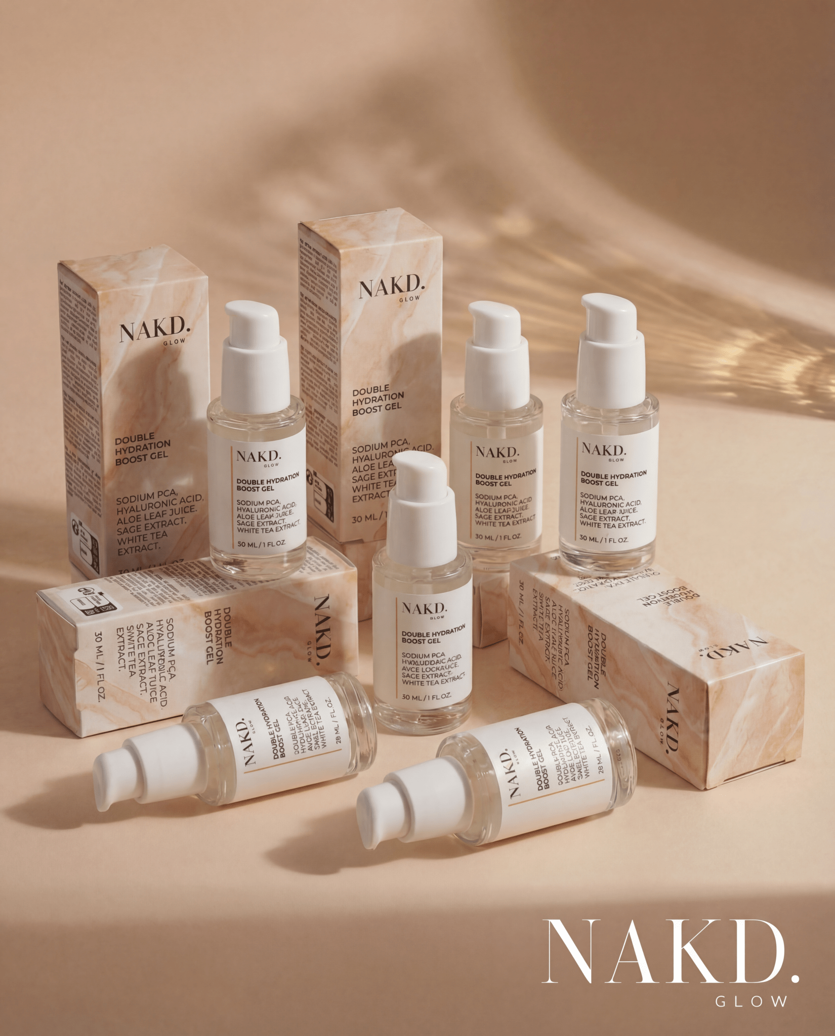 Double Hydration Boost Gel + HA - NAKD-Glow® by Vaulture