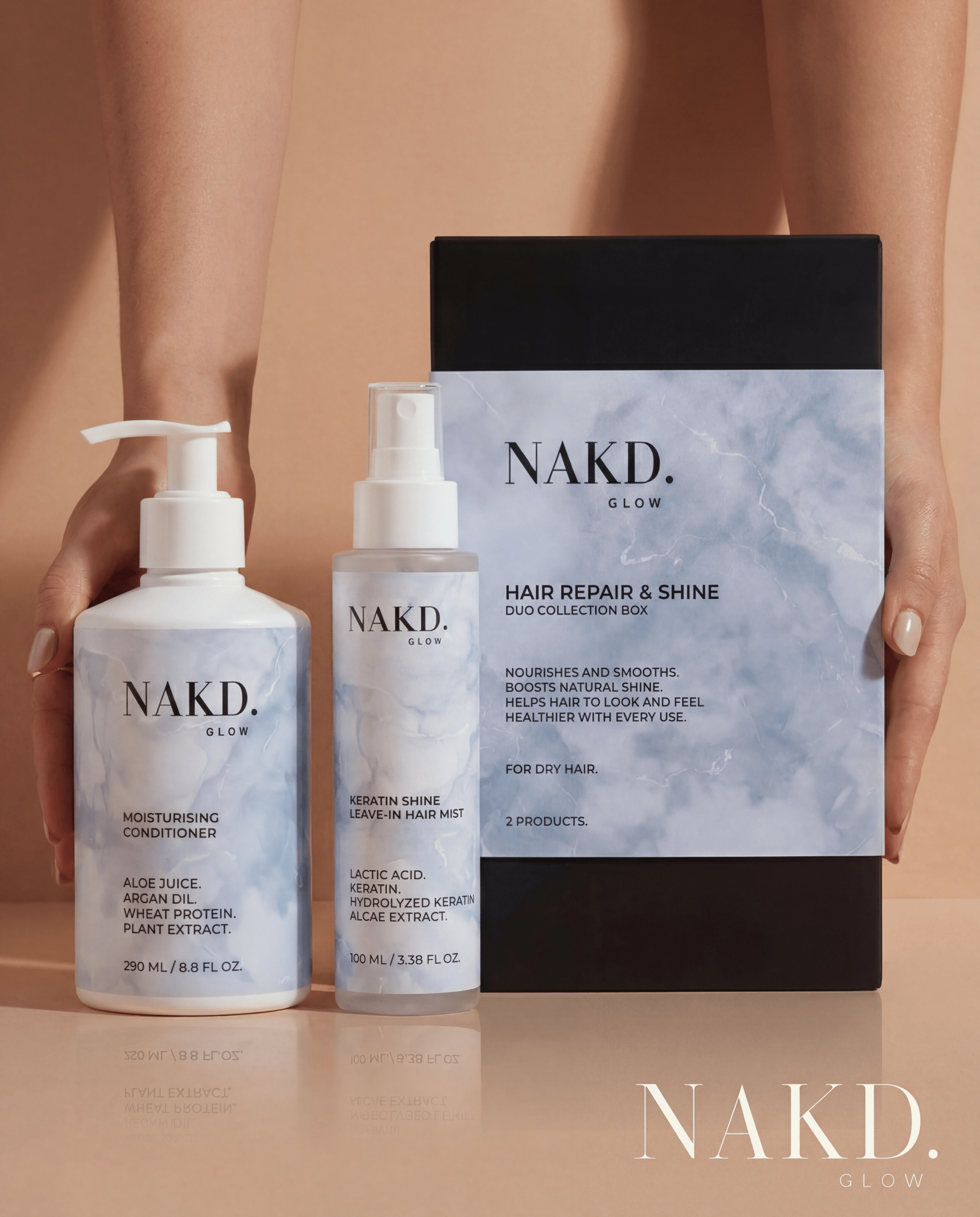 Hair Repair & Shine Duo - NAKD-Glow® by Vaulture