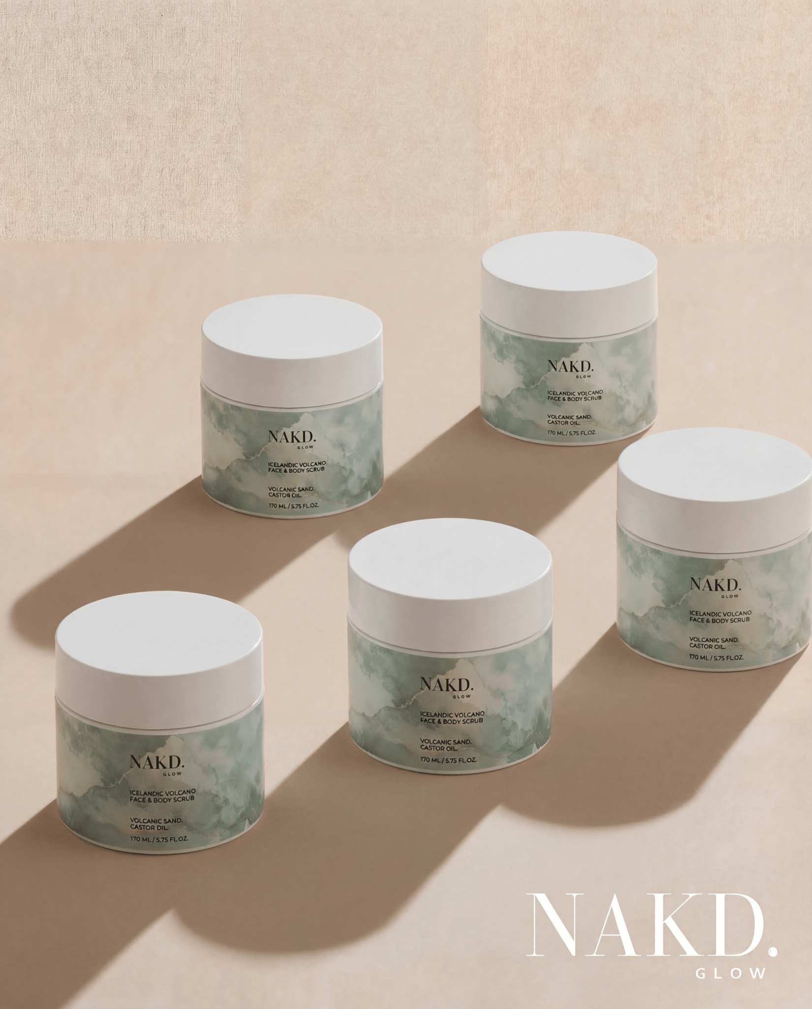 Icelandic Volcano Face & Body Scrub - NAKD-Glow® by Vaulture
