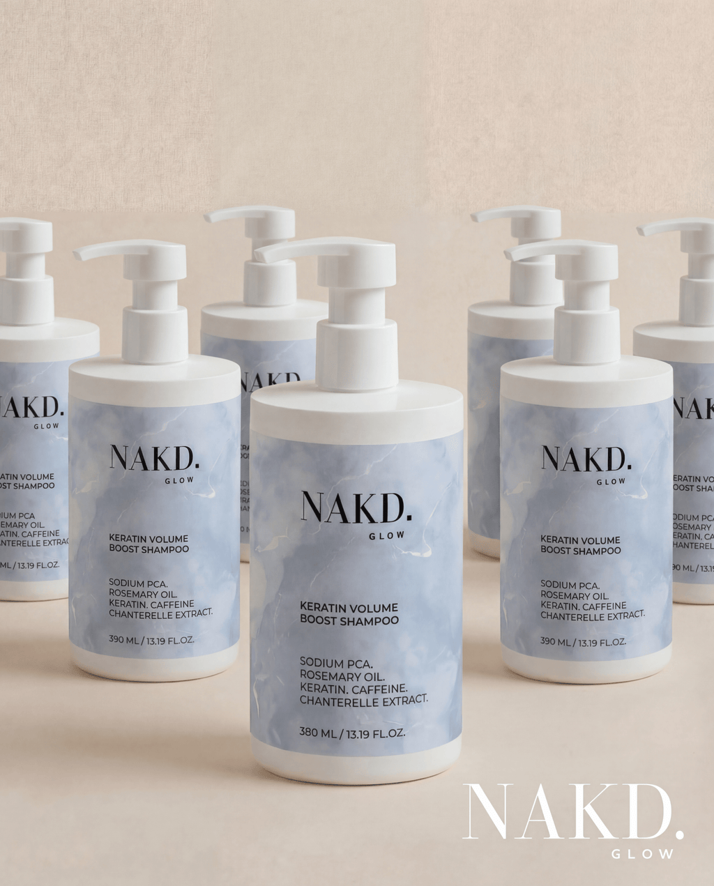 Keratin Volume Boost Shampoo - NAKD-Glow® by Vaulture