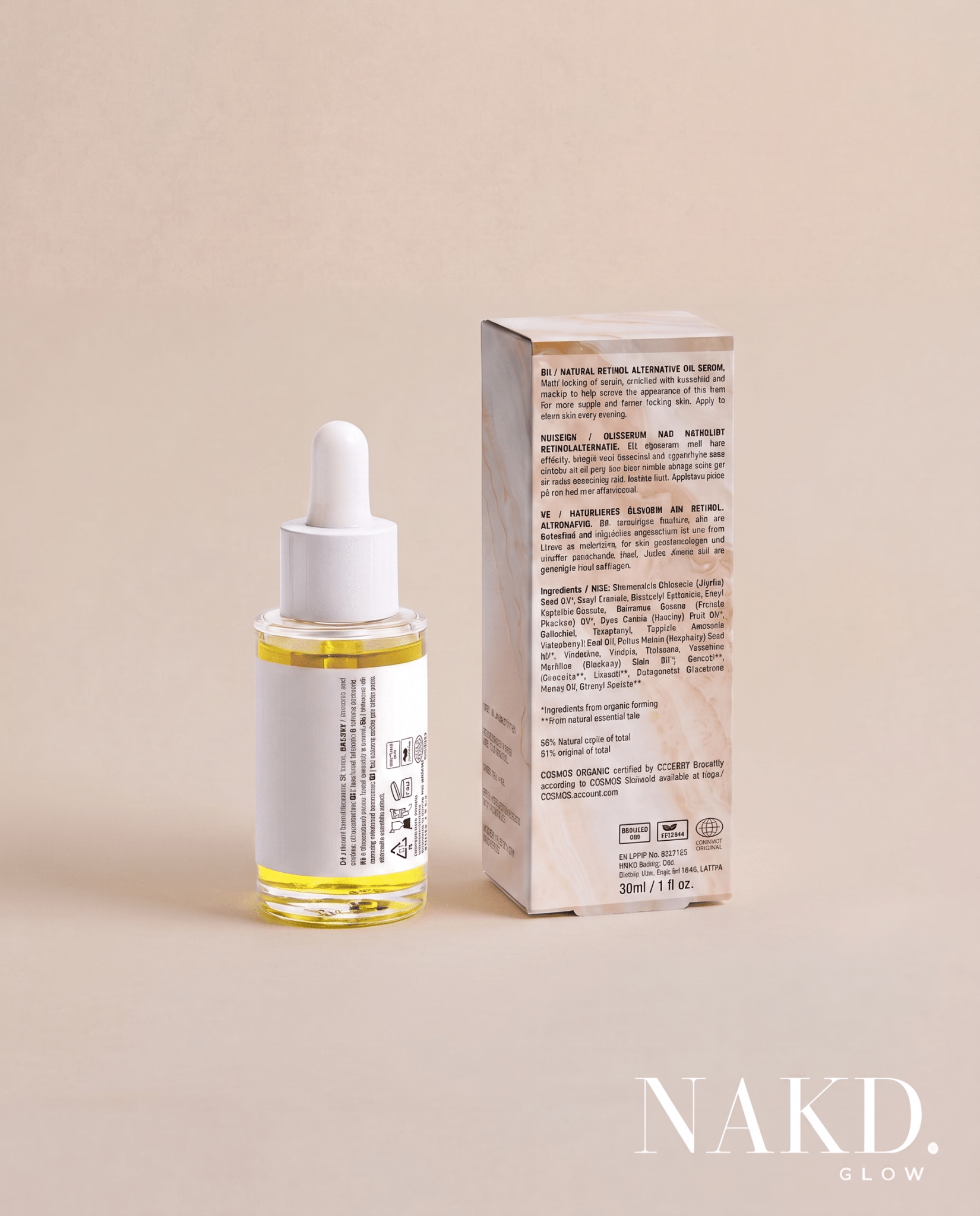 Natural Retinol Alternative Oil Serum - NAKD-Glow® by Vaulture