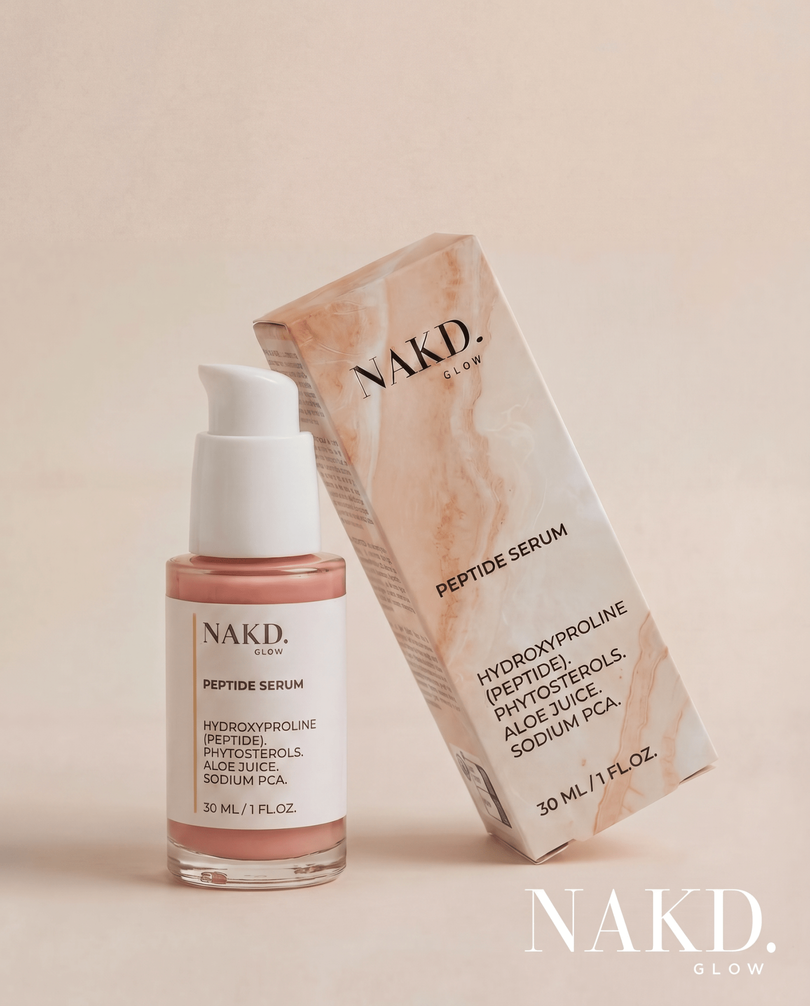 Peptide Anti-Aging Serum - NAKD-Glow® by Vaulture