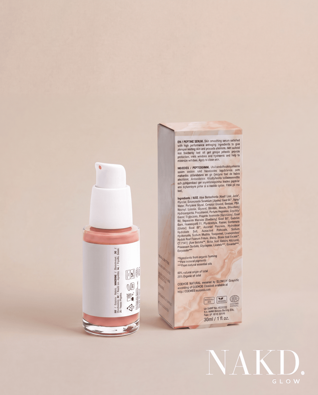 Peptide Anti-Aging Serum - NAKD-Glow® by Vaulture