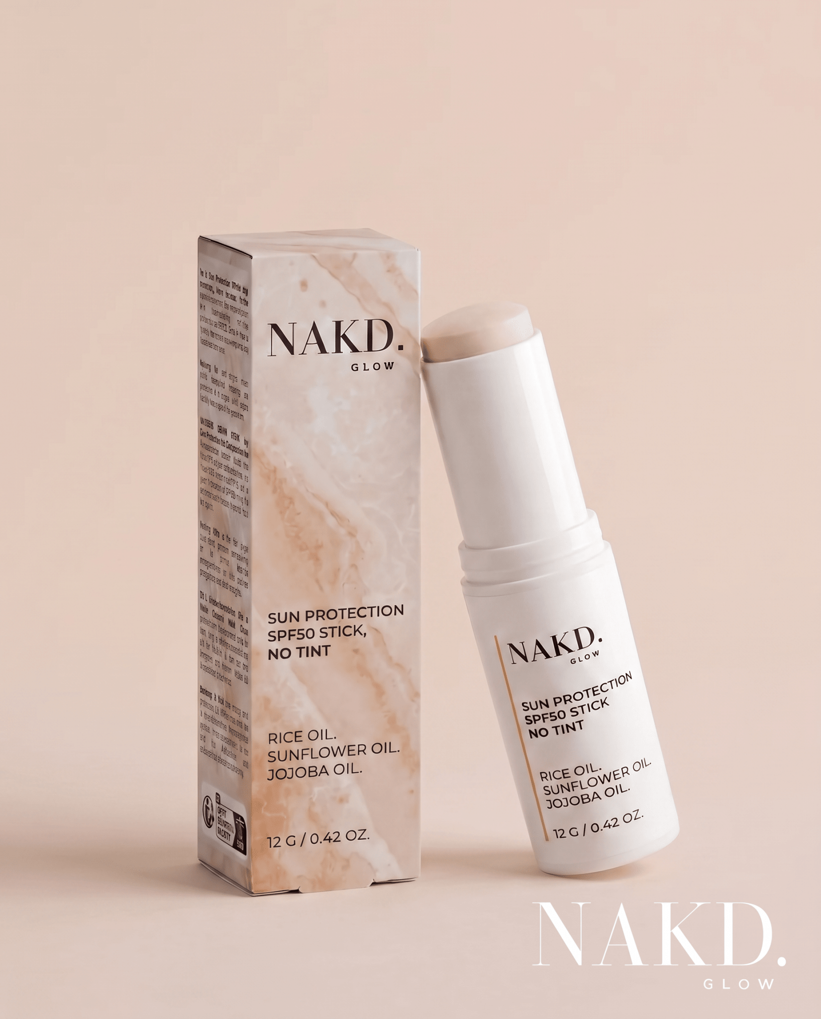 Sun Protection SPF50 Stick (no tint) - NAKD-Glow® by Vaulture