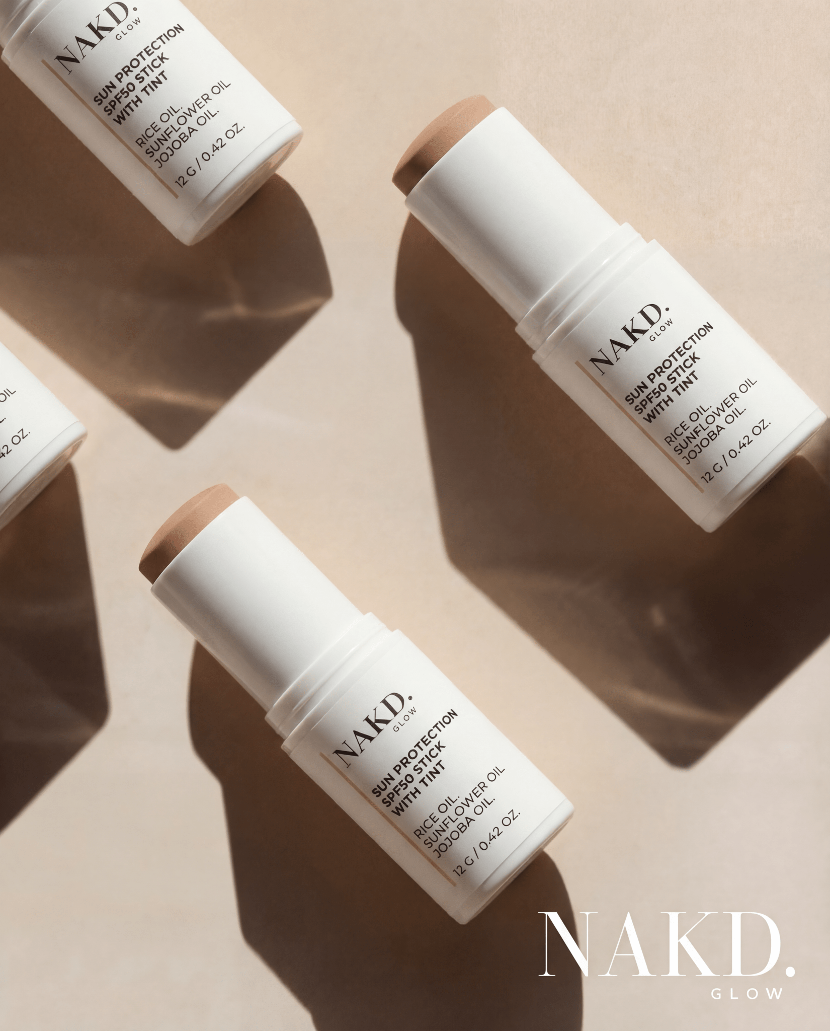 Sun Protection SPF50 Stick (with tint) - NAKD-Glow® by Vaulture